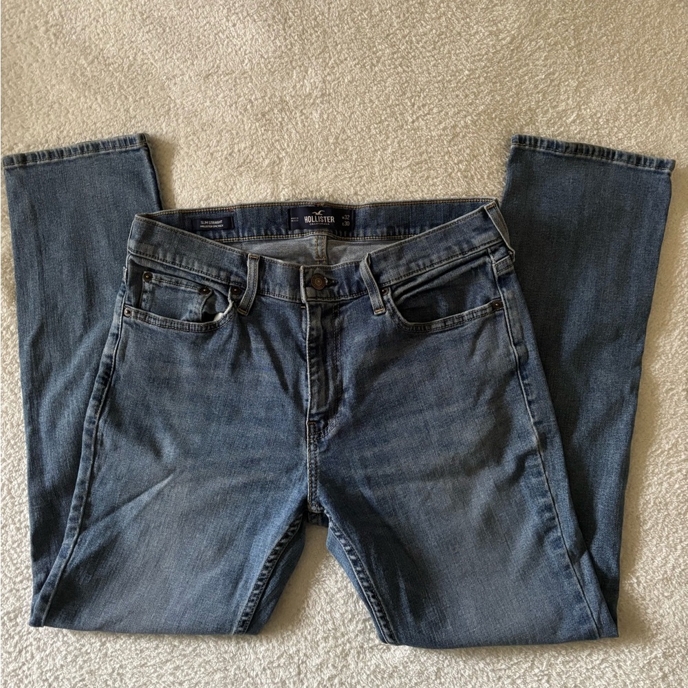 Hollister Blue Men’s Jeans Size W32 L30 - Picture 5 of 11